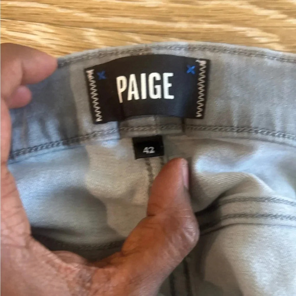 Paige Jeans Mens Federal Slim Straight Stretchy Leg Grumman 42 - Picture 8 of 11